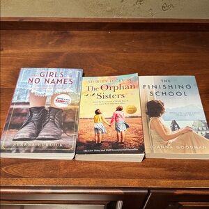 Set of Three Novels with Colorful Covers
